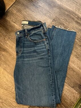 Abercrombie & Fitch Classic Dark Blue Women's Straight Jeans